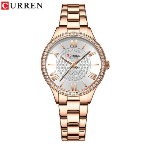 Curren Women's Blanche Rhinestone Watch (Dial 3.2cm) - CUR218