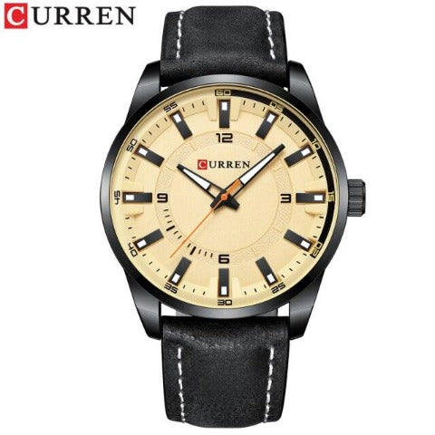 Curren Fashion Sports Leather Watch (Dial 4.7cm) - CUR213