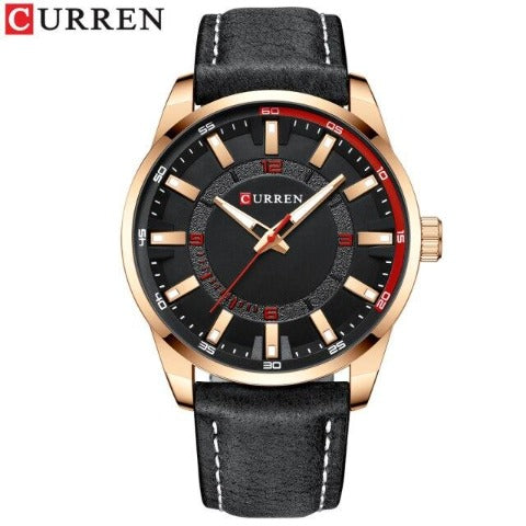 Curren Fashion Sports Leather Watch (Dial 4.7cm) - CUR213