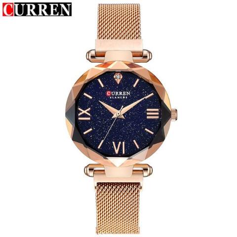 Curren Diamond Cut Women's Watch (Dial 2.8cm) - CUR175