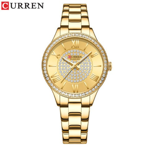 Curren Women's Blanche Rhinestone Watch (Dial 3.2cm) - CUR218