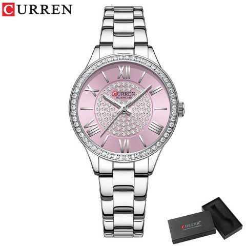 Curren Women's Blanche Rhinestone Watch (Dial 3.2cm) - CUR218