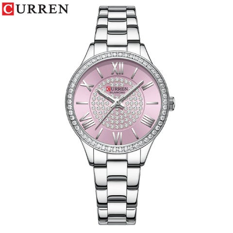 Curren Women's Blanche Rhinestone Watch (Dial 3.2cm) - CUR218